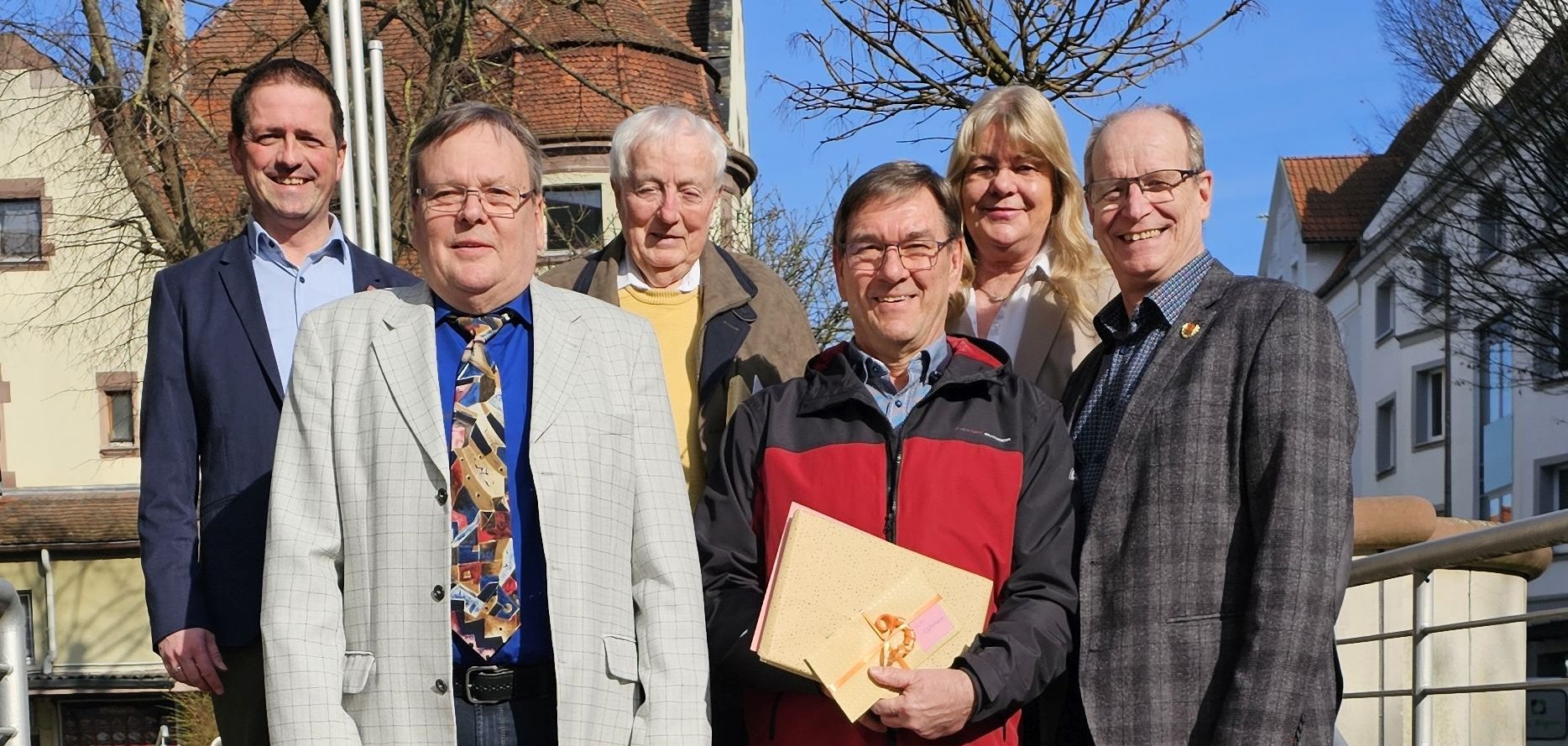 Personen auf einer Treppe