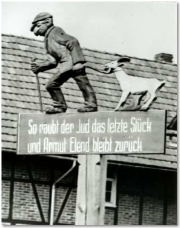 Antisimitische Holzschnitzerei