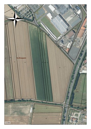 Luftbild Industriegebiet West, Im Anspann